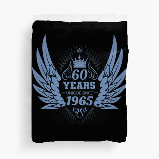60 Years Unique Angel Wings Crown Duvet Covers