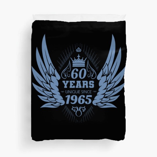 60 Years Unique Angel Wings Crown Duvet Covers