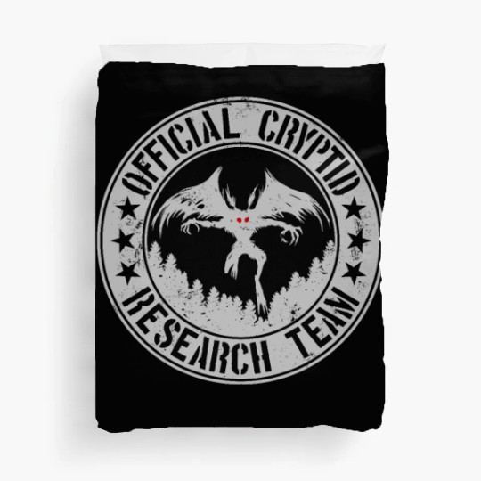 Official Cryptid Research Team | Cryptids Mothman Duvet Covers