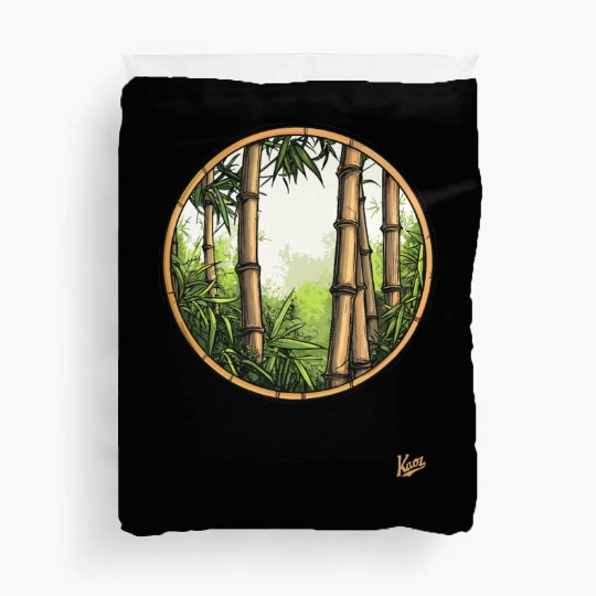 Serene Bamboo Forest Duvet Covers