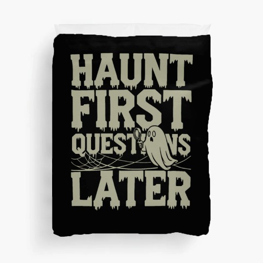 Paranormal Comedy Funny Ghost Humor Lighthearted Duvet Covers