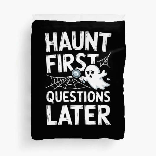 Paranormal Comedy Funny Ghost Humor Lighthearted Duvet Covers