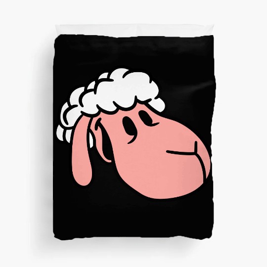 Sheep Face Head Cute Sweet Little Lamb Cool Comic Duvet Covers