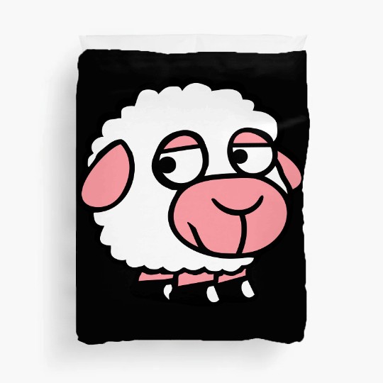 Sheep Sad Shy Introverted Unhappy Look Sideways Duvet Covers