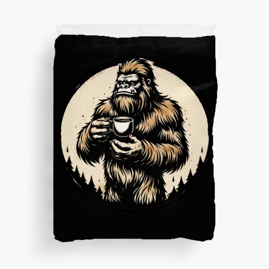 dark wild coffee wild man monkey Chewbacca Beard Duvet Covers