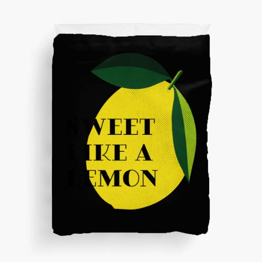 Sweet like a lemon Fruit Citrus Yellow Summer Duvet Covers