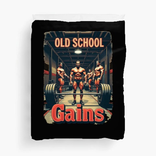 Old School Gains Duvet Covers
