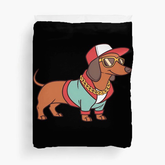 Hip Hop Dachshund Music Dachshund Song Singing Duvet Covers