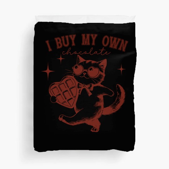 Funny Chocolate lover Cat Owners Gift Duvet Covers