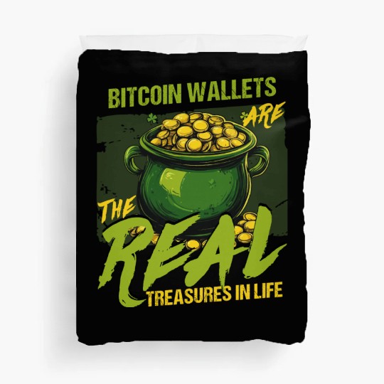 St Patricks Day Bitcoin Wallets The Real Treasures Duvet Covers