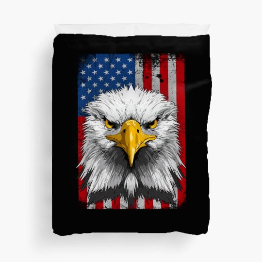 American Flag Patriotic Eagle 4th of July Duvet Covers