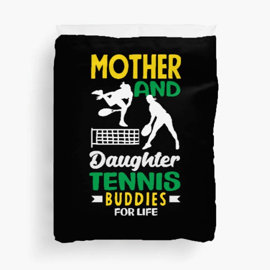Mother And Daughter Tennis Buddies Duvet Covers
