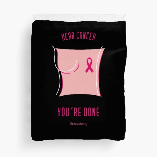 dear cancer 1 Duvet Covers