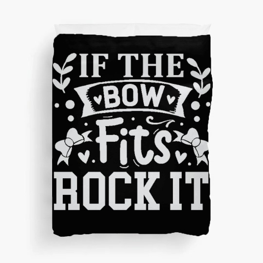 If The Bow Fits Rock It Chef Cooking Duvet Covers