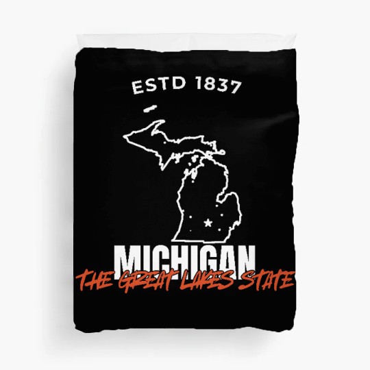 Michigan The Great Lakes State USA Duvet Covers America