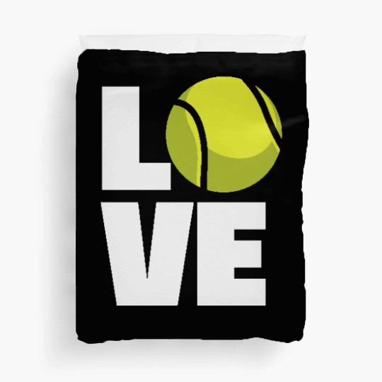 Love Tennis Enthusiast Graphic Appeal Duvet Covers