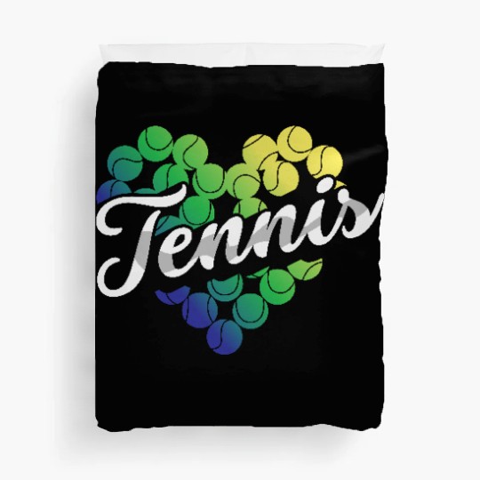 Heart of Tennis Passion Green Balls Duvet Covers