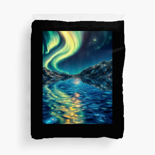 Crystal Lake of Aurora Duvet Covers