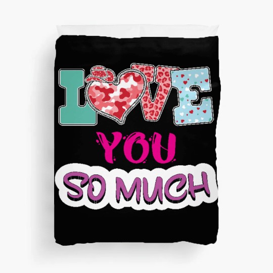 I Love My Super Hot Beautiful Boyfriend So Please Duvet Covers