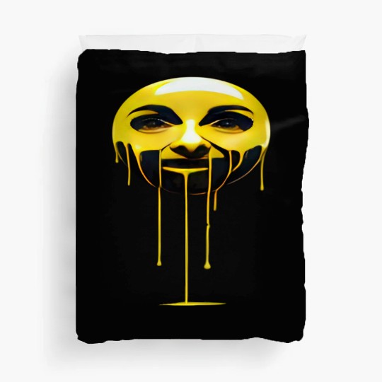 Melting Gold Face Duvet Covers