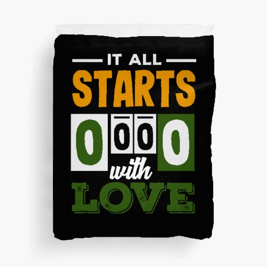 Tennis It All Starts 0 0 0 With Love Duvet Covers