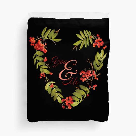 Serene evergreen design for autumn lovers Duvet Covers