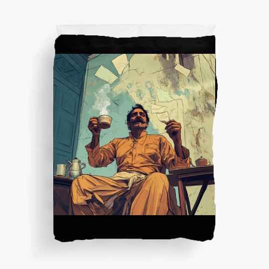 Busy with work and paperwork. Duvet Covers