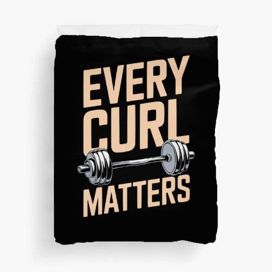 Hammer Curls Bodybuilding Fitness Workout Gym Duvet Covers