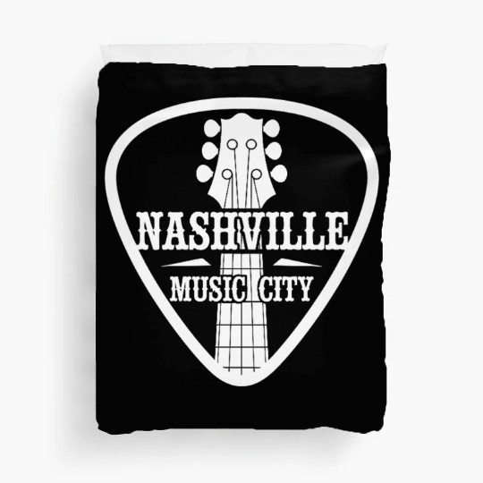 Nashville Music City Guitar Pick Duvet Covers