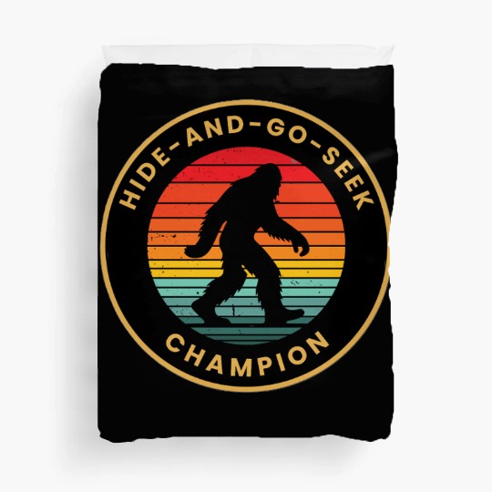 Bigfoot hide and seek Duvet Covers