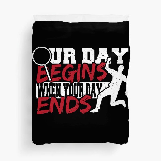 Forensic Investigation Criminal Crime Scene Duvet Covers