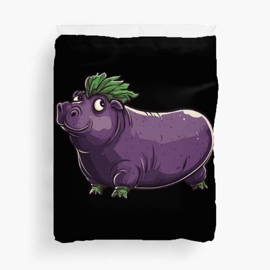 Hip Eggplant Duvet Covers
