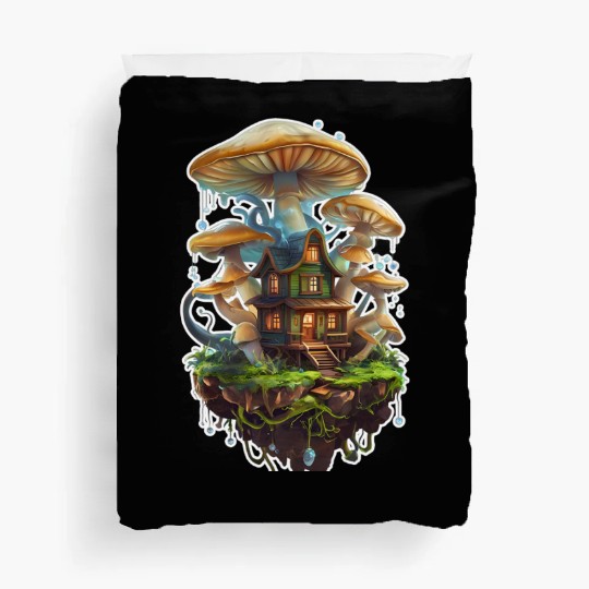 Fungi house Duvet Covers