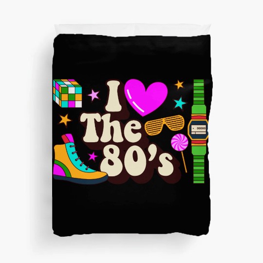 Retro 80s Style design – Perfect for Nostalgia Fa Duvet Covers