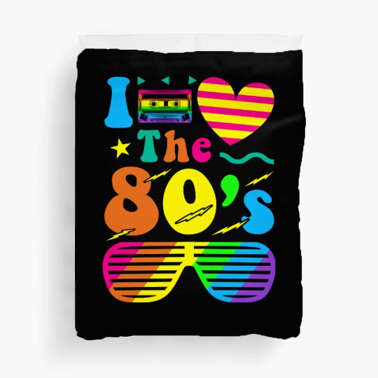 Retro 80s Style design – Perfect for Nostalgia Fa Duvet Covers