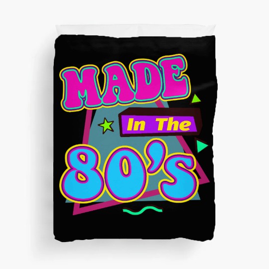 Retro 80s Style design Perfect for Nostalgia Fans Duvet Covers