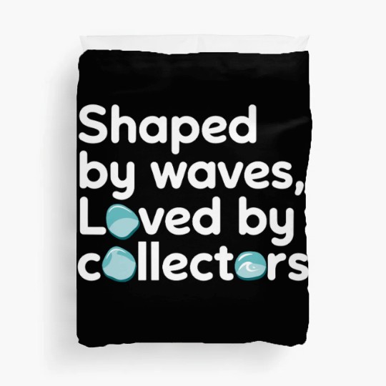 Sea Glass Hunters Collecting Ocean Treasures Duvet Covers