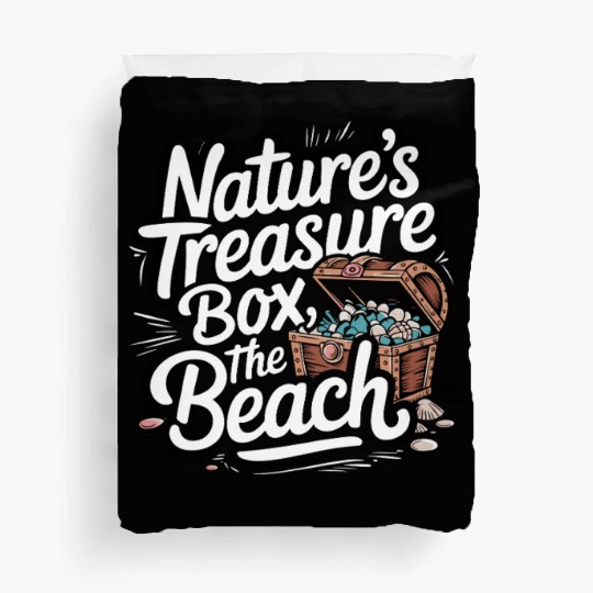 Sea Glass Hunters Collecting Ocean Treasures Duvet Covers