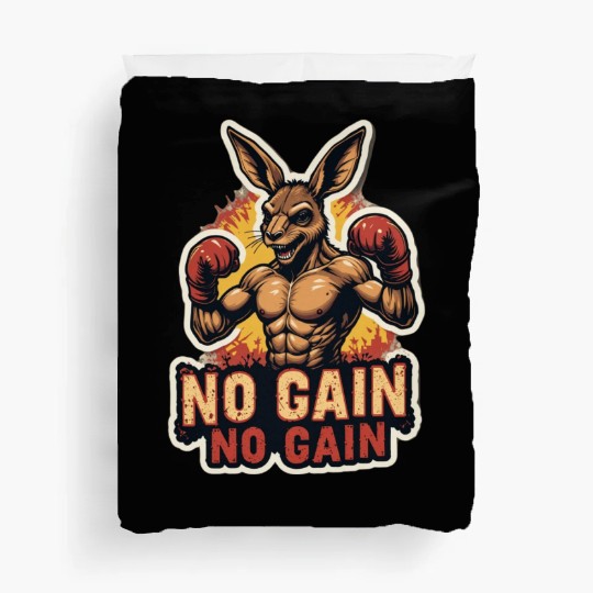 Kangaroo Kickboxing Gym Duvet Covers