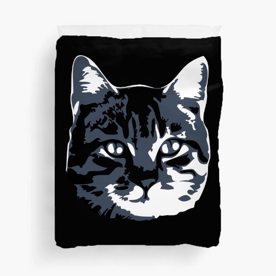 Cat Lover Realistic Pet Face Cute Cool Kitten Head Duvet Covers