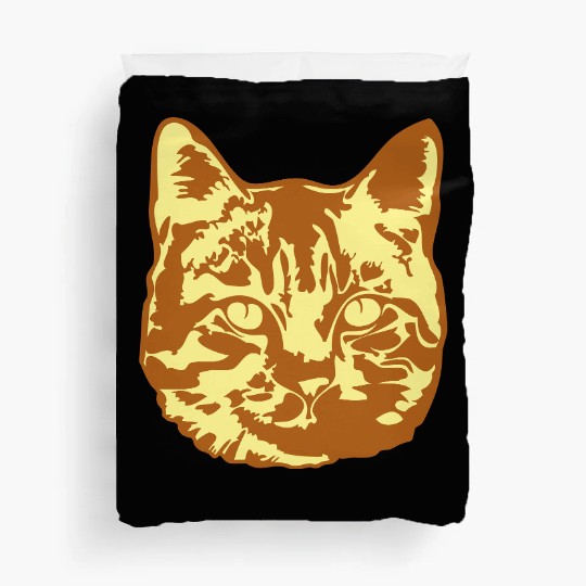 Cat Lover Realistic Pet Face Cute Cool Kitten Head Duvet Covers