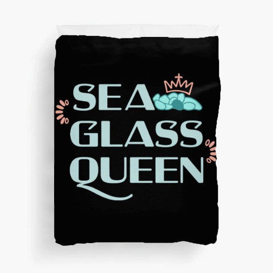 Sea Glass Hunters Collecting Ocean Treasures Duvet Covers
