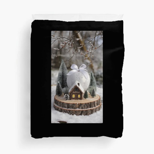 Winter Wonderland: A Miniature Holiday Escape Duvet Covers