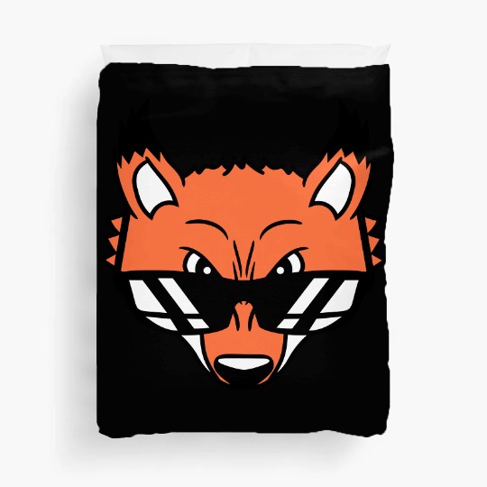 Fox Sunglasses Cool Looks Up Evil Eyes Bad Fun Boy Duvet Covers