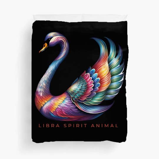 Libra Spirit Animal Swan Alebrije Duvet Covers