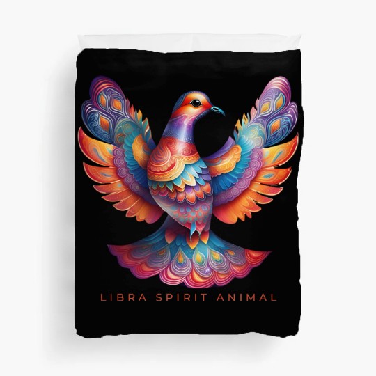 Libra Spirit Animal Dove Alebrije Female Duvet Covers