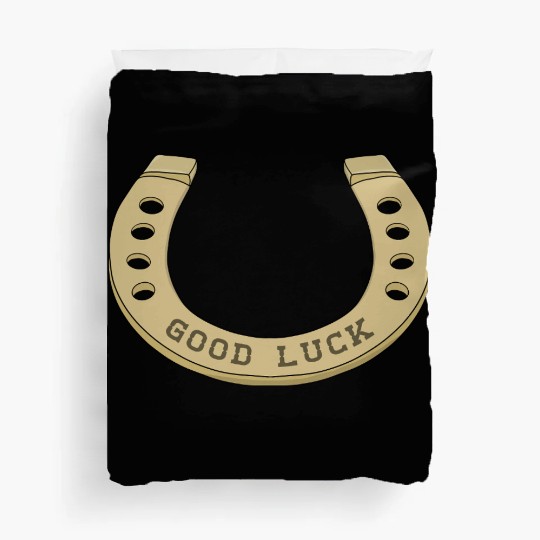 Cool Horseshoe for Lucky Days Duvet Covers