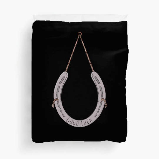 Horseshoe to bring you good luck Duvet Covers