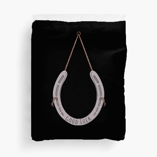 Horseshoe to bring you good luck Duvet Covers