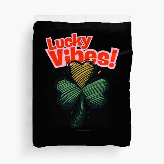 St Patricks Day - Lucky Vibes cute Men Women Kids Duvet Covers